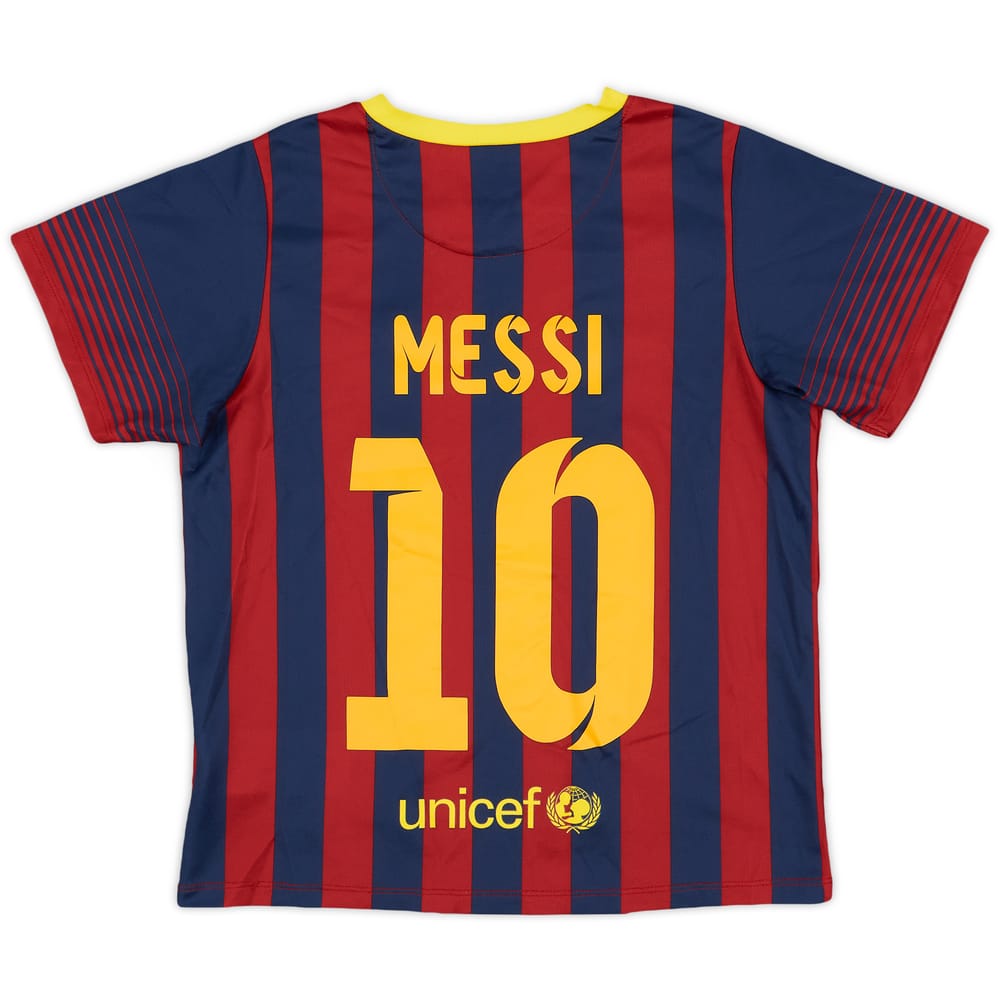 2013-14 Barcelona Home Shirt Messi #10 - 8/10 - (7-8 Years)
