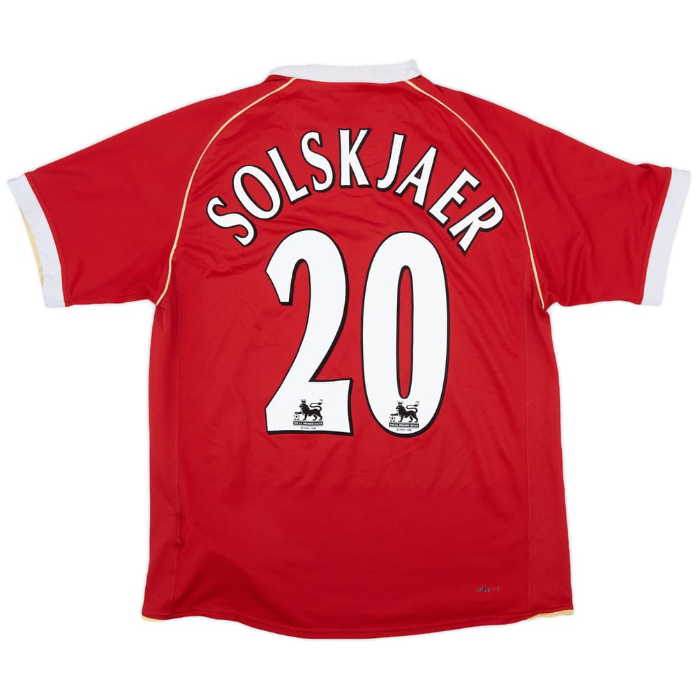 2006-07 Manchester United Home Shirt Solskjaer #20 - 7/10 - (M)