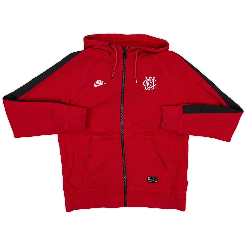2014-15 Manchester United Nike Zipped Hooded Top - 8/10 - (M)