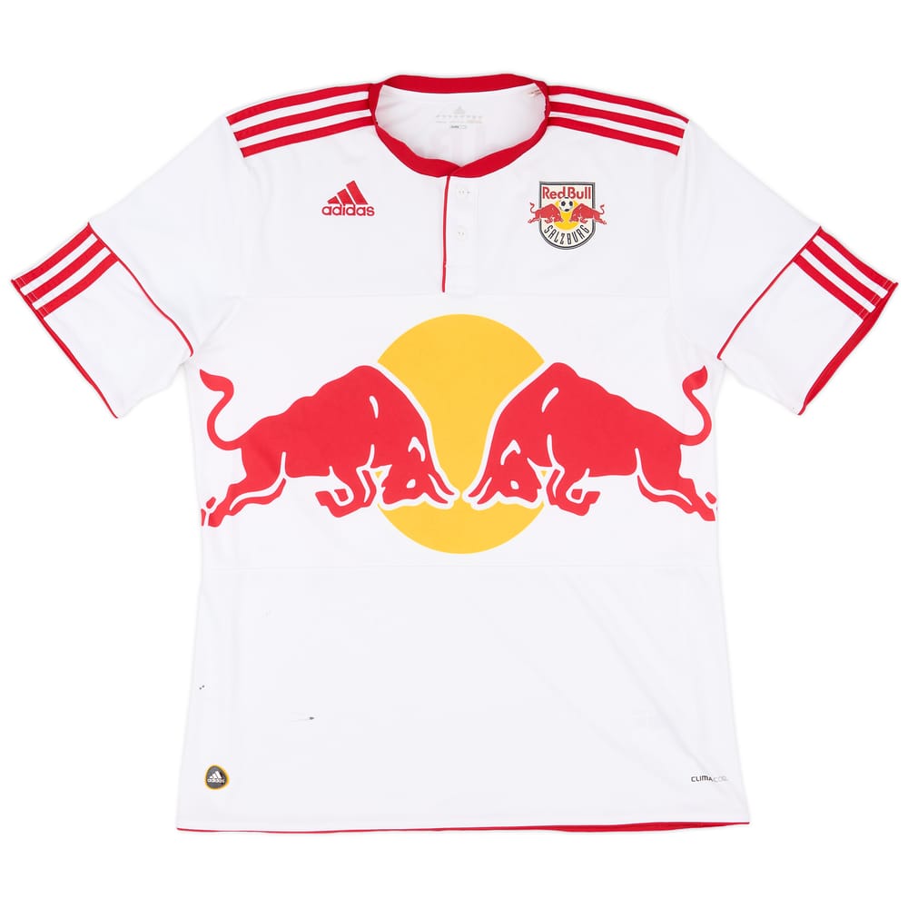 2010-12 Red Bull Salzburg Signed Home Shirt - 6/10 - (L)
