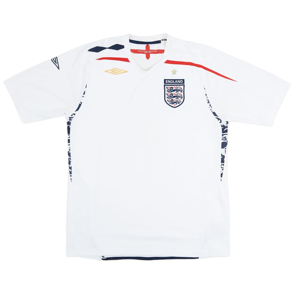 2007-09 England Home Shirt - 5/10 - (L)