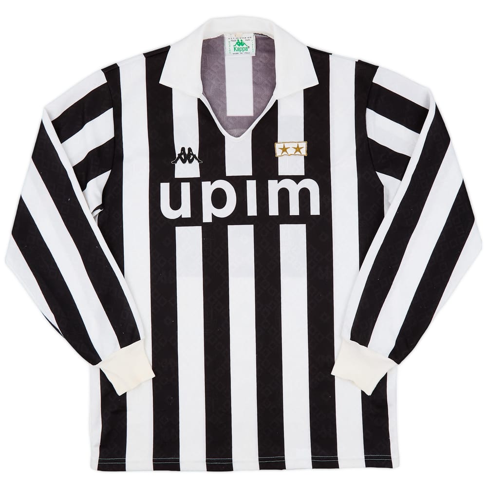 1989-90 Juventus Home L/S Shirt #3 - 5/10 - (XL)
