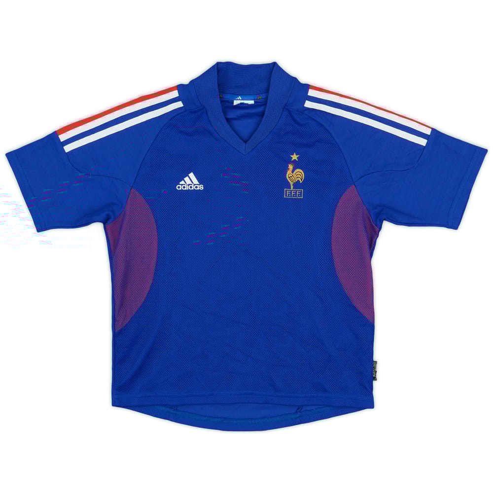2002-04 France Home Shirt - 8/10 - (L.Boys)