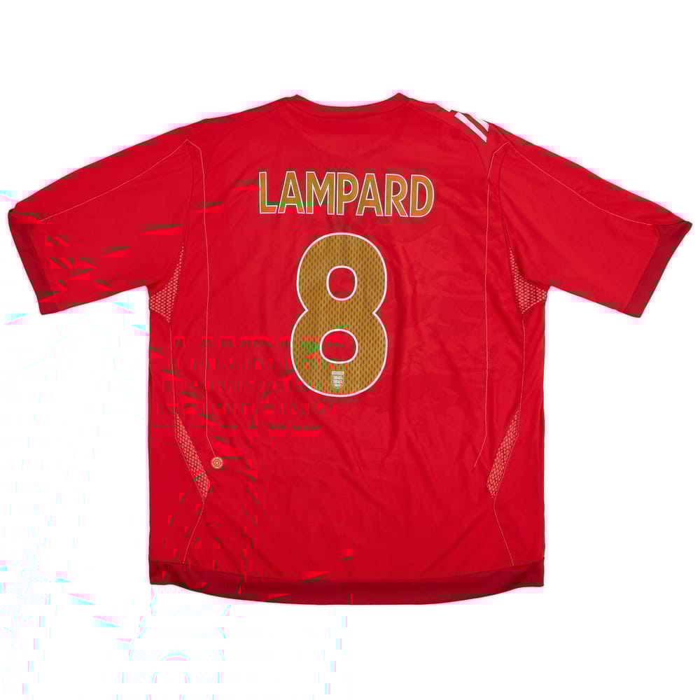 2006-08 England Away Shirt Lampard #8 - 8/10 - (XXL)
