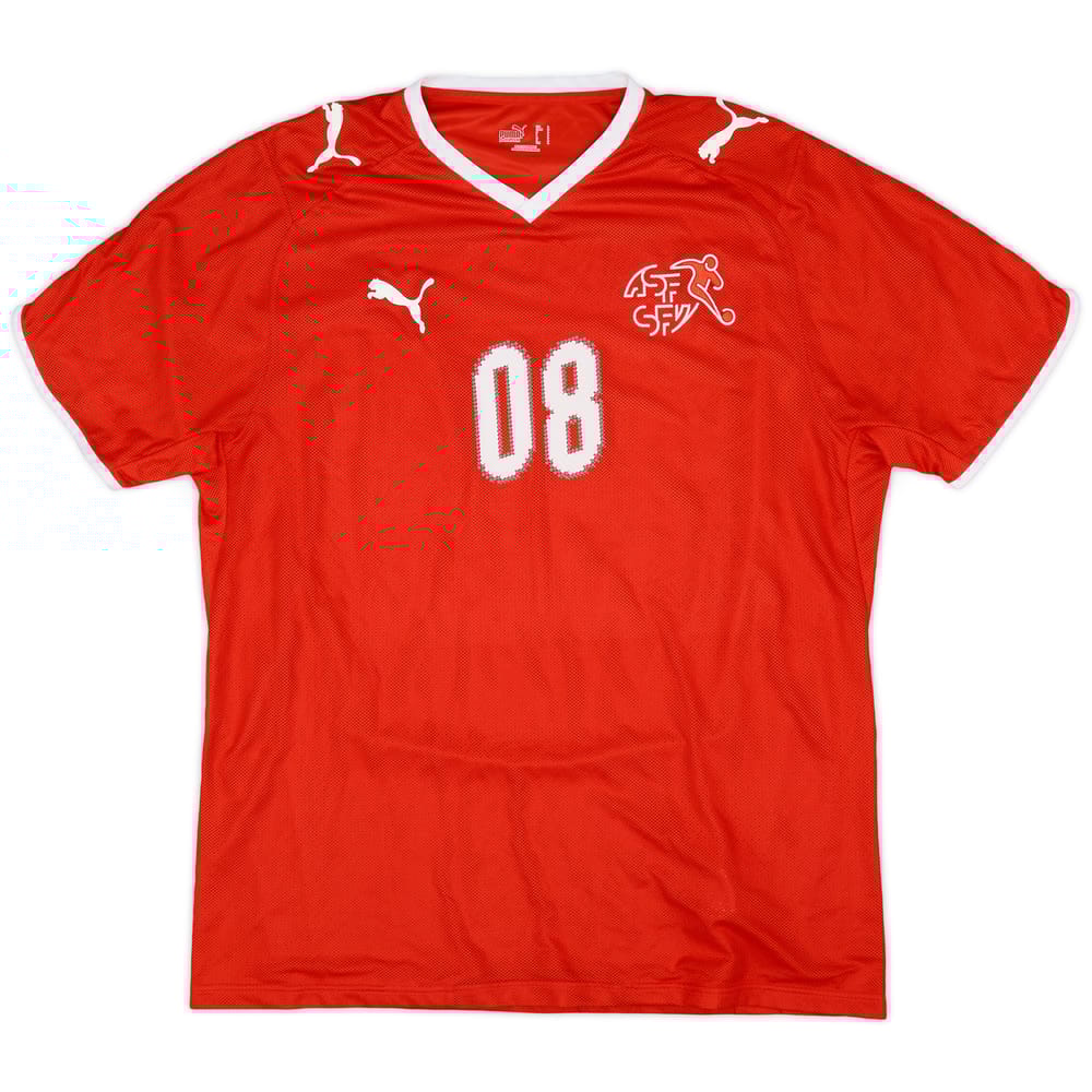 2008-10 Switzerland Home Shirt #08 - 9/10 - (L)
