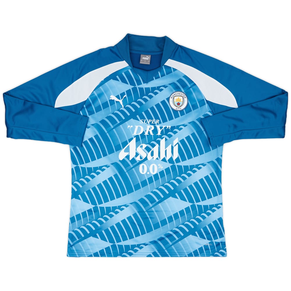 2023-24 Manchester City Player Issue Pre-Match Sweat Top - 9/10