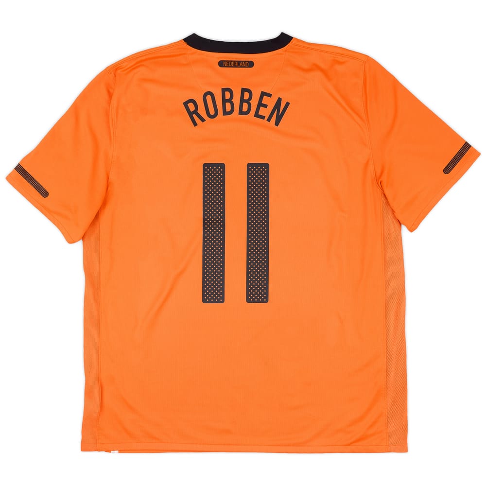 2010-11 Netherlands Home Shirt Robben #11 - 6/10 - (XL)
