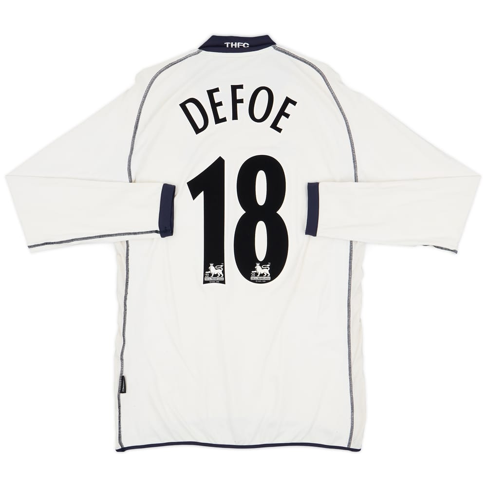 2002-04 Tottenham Home L/S Shirt Defoe #18 - 6/10 - (L)