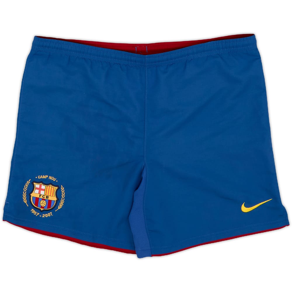 2007-08 Barcelona Home Shorts - 6/10 - (L.Boys)