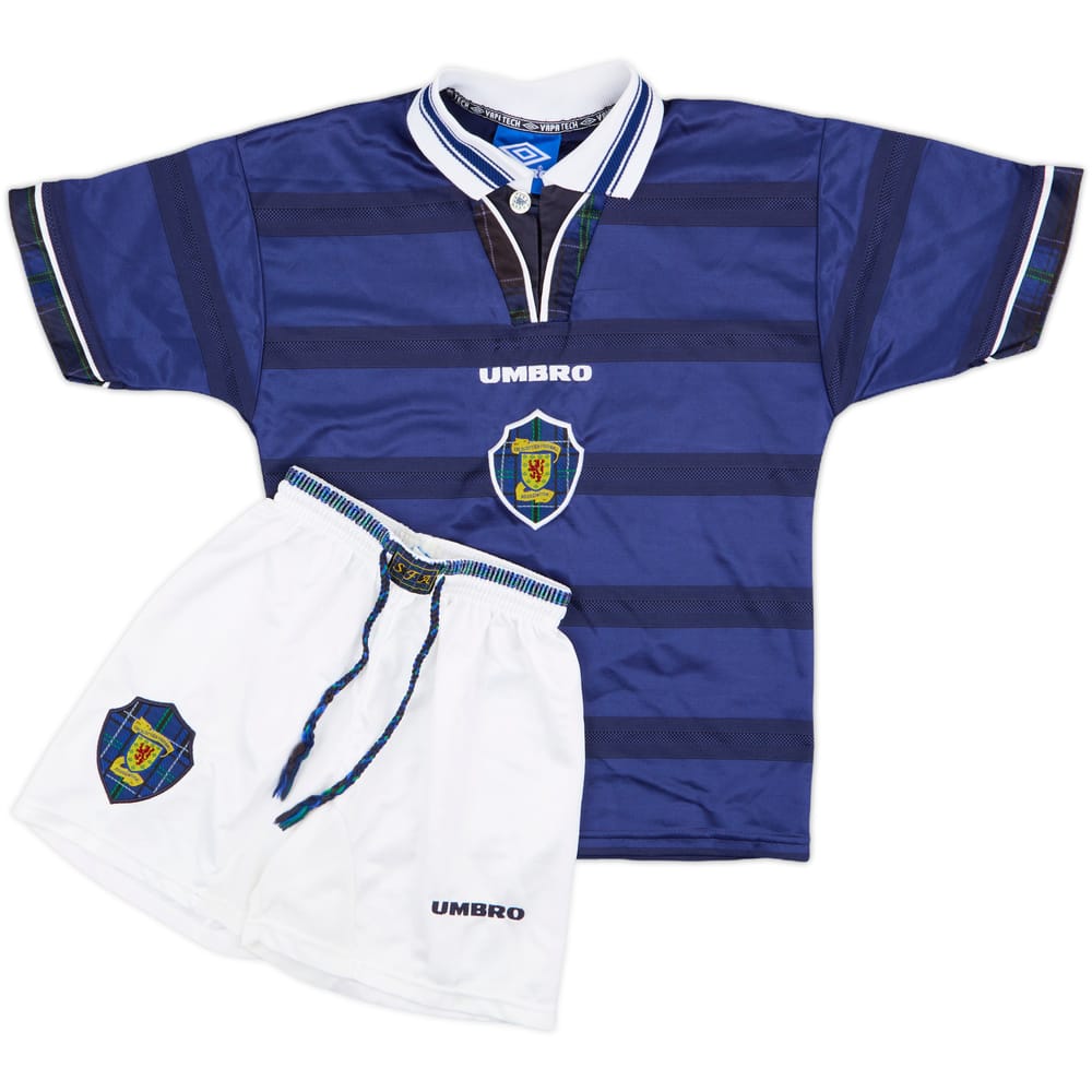 1998-00 Scotland Home Shirt & Shorts - 8/10 - (S.Boys)