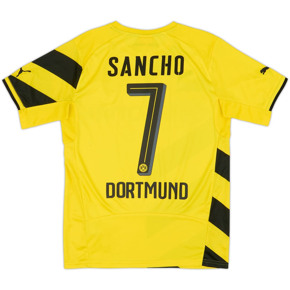 2017-18 Borussia Dortmund Home Shirt Sancho #7 - 6/10 - (S)