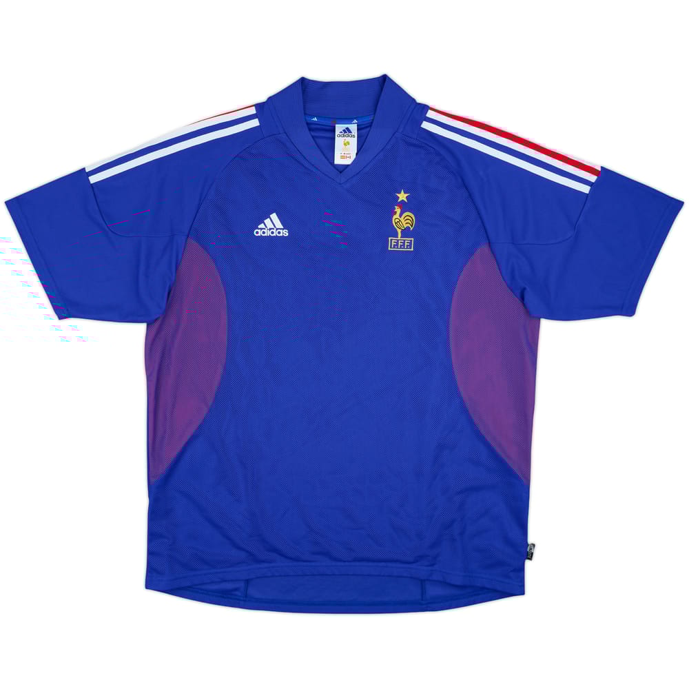 2002-04 France 'Signed' Home Shirt - 6/10 - (XL)