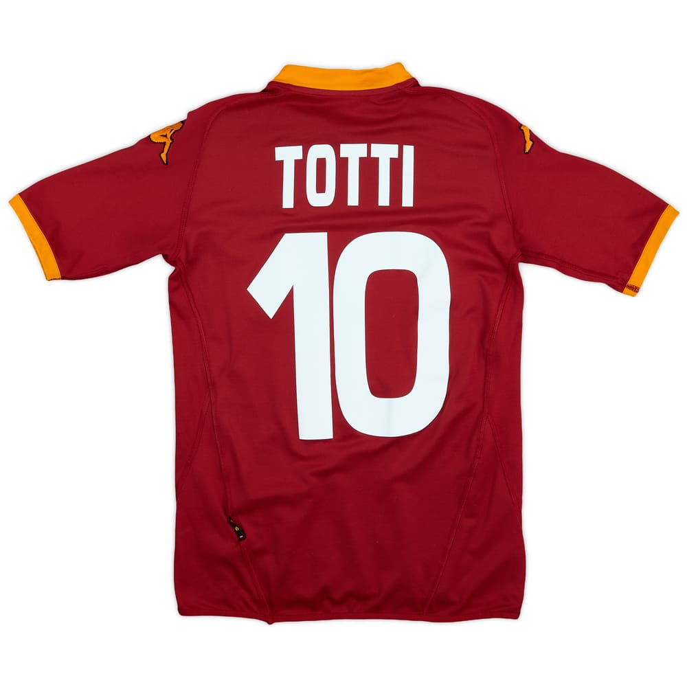 2007-08 Roma Home Shirt Totti #10 - 8/10 - (S)