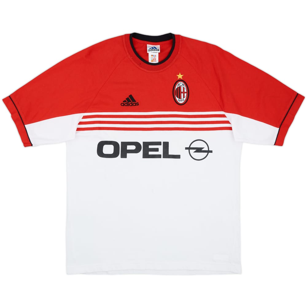 1998-00 AC Milan adidas Cotton Tee - 7/10 - (L)
