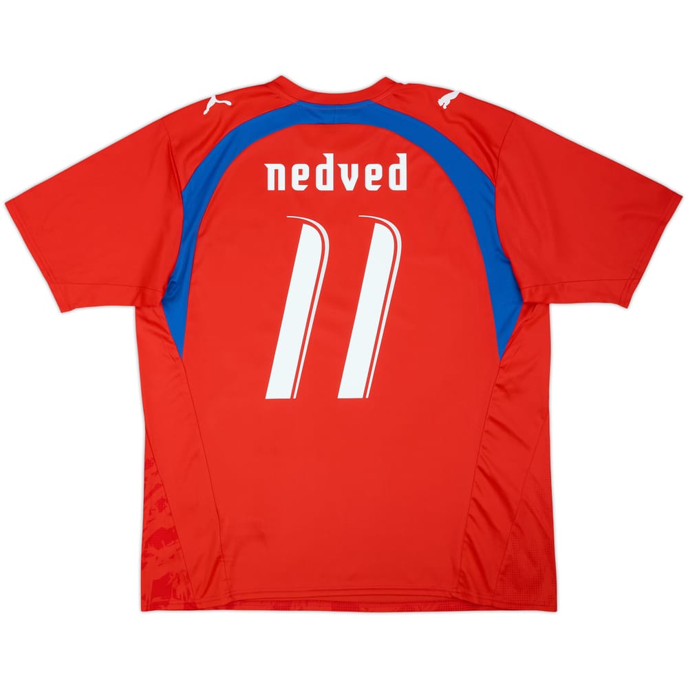 2006-08 Czech Republic Basic Home Shirt Nedved #11 - 9/10 - (XL)
