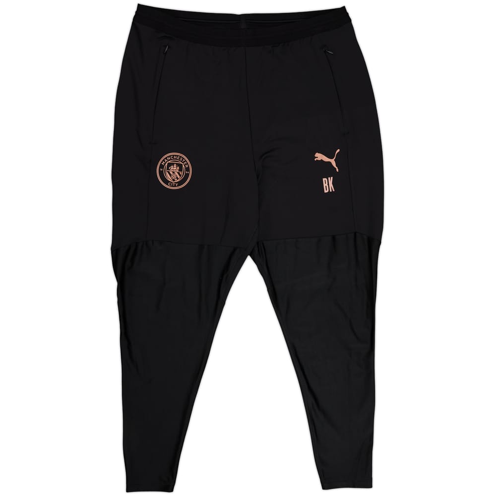 2020-21 Manchester City Staff Issue Training Pants/Bottoms 'BK' - 10/10 - (XL)