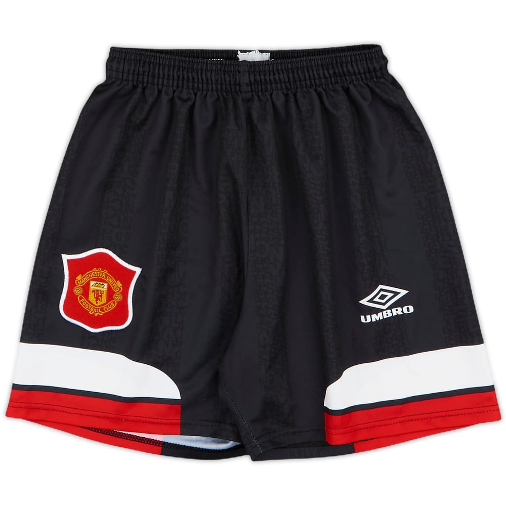 1994-96 Manchester United Alternate Home Shorts - 8/10 - (L.Boys)