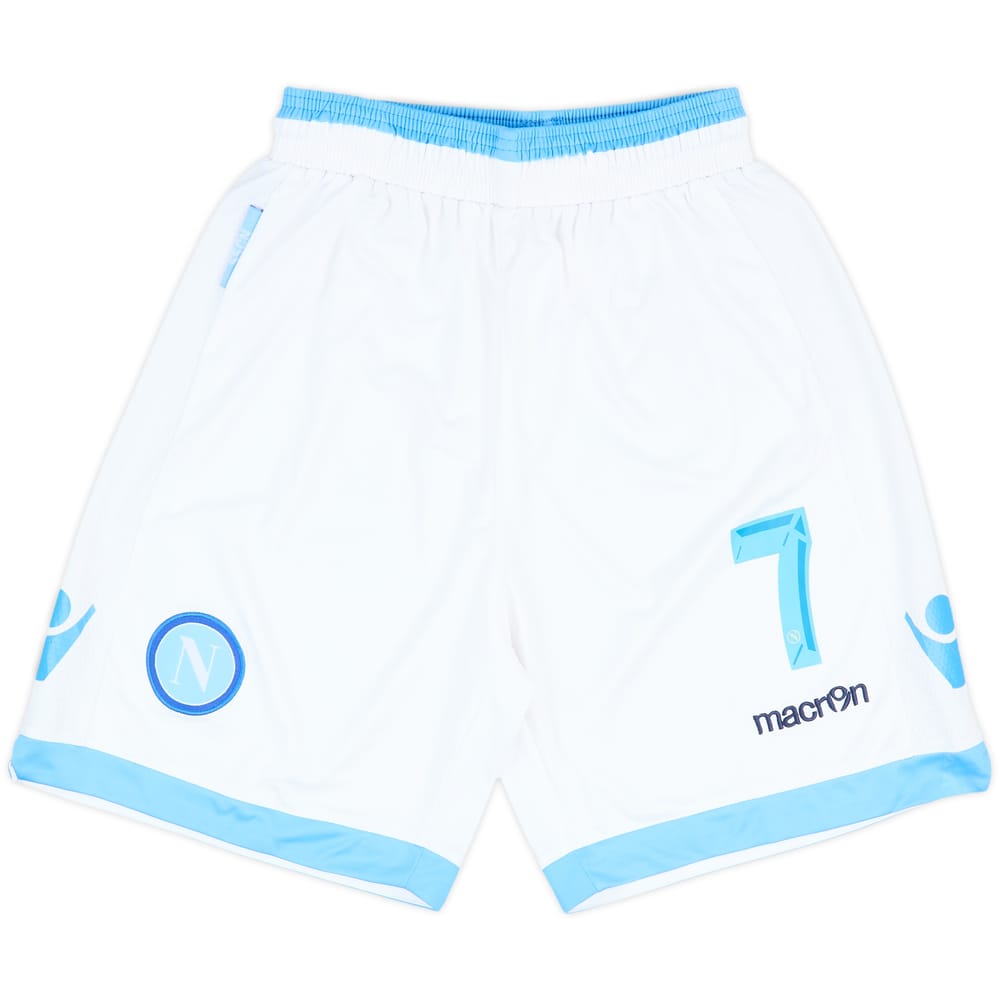 2013-14 Napoli Home Shorts #7 - 8/10 - (S)