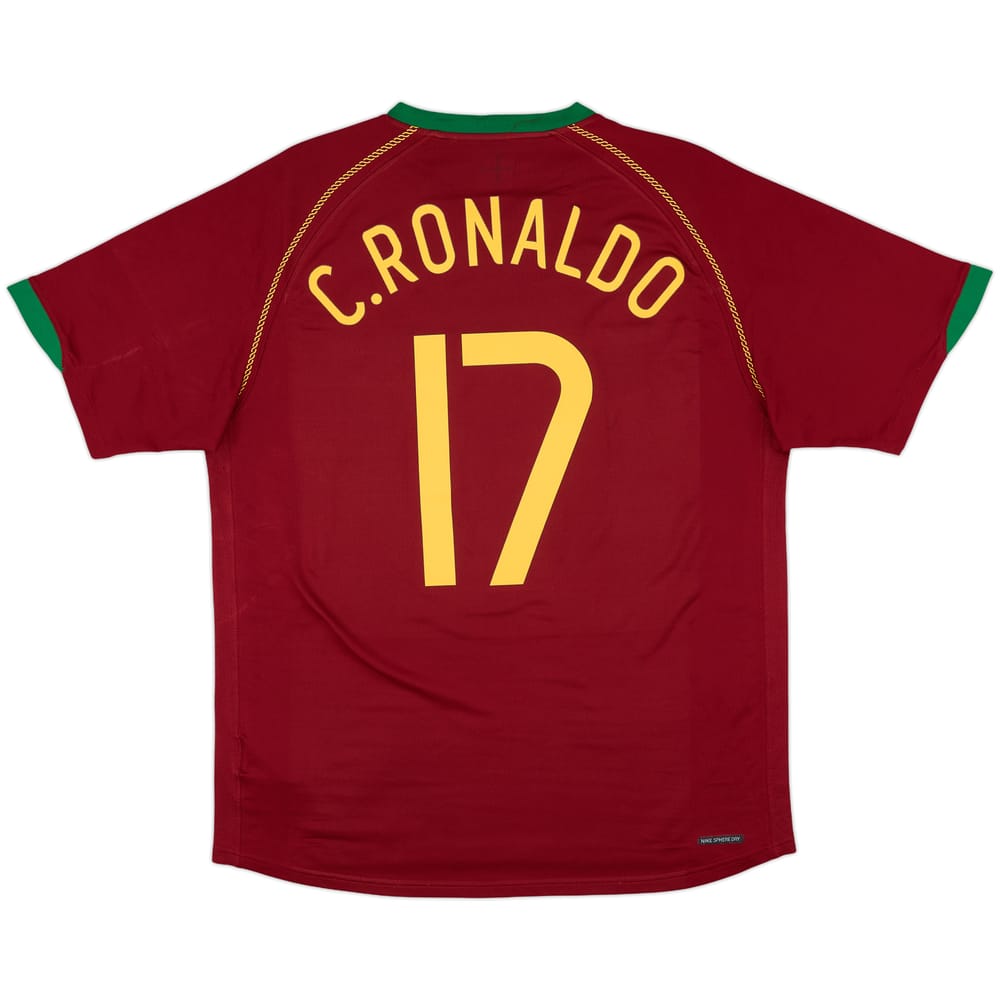 2006-08 Portugal Home Shirt C.Ronaldo #17 - 8/10 - (L)