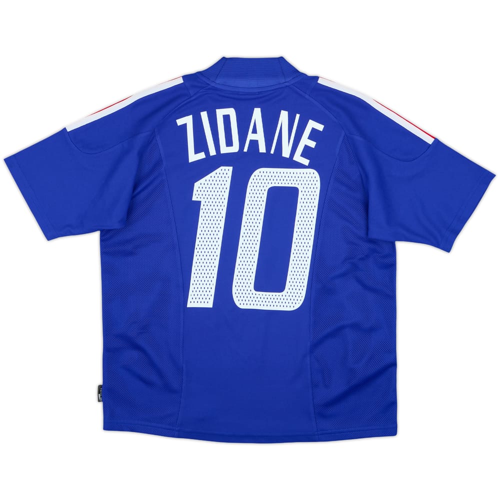 2002-04 France Home Shirt Zidane #10 - 10/10 - (Y)