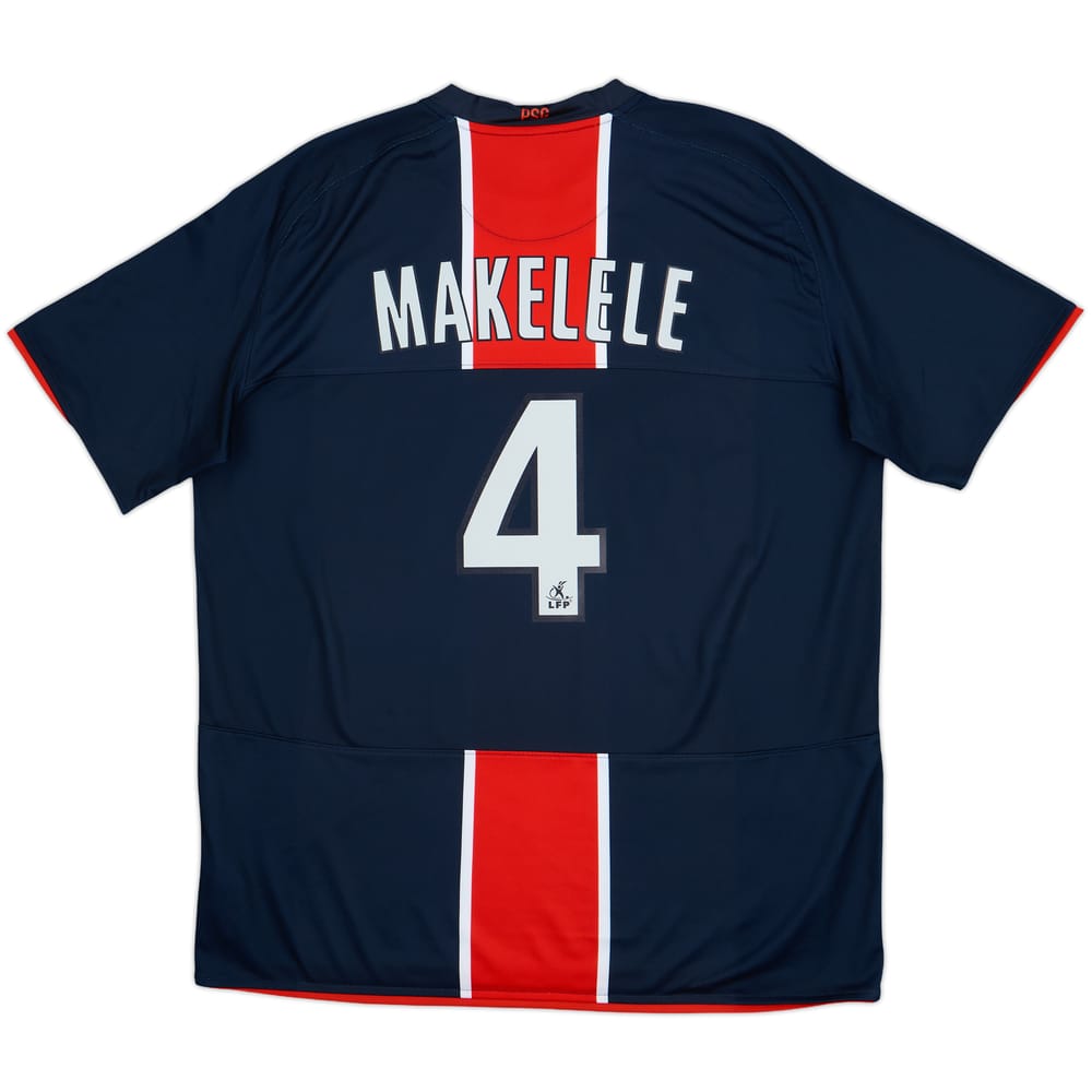 2008-09 Paris Saint-Germain Home Shirt Makelele #4 - 8/10 - (XL)