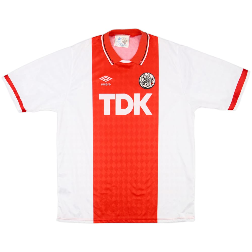1989-91 Ajax Home Shirt - 8/10 - (L)