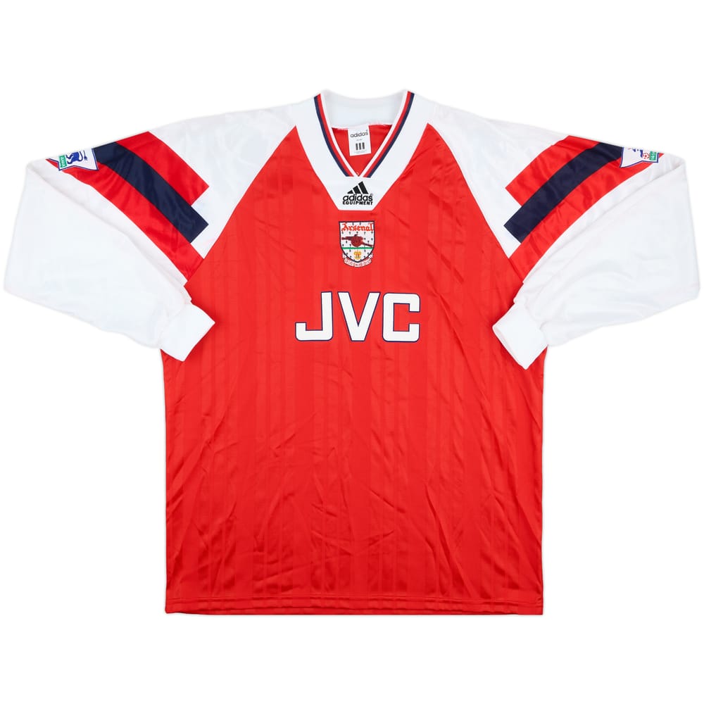 1992-93 Arsenal Player Issue Home L/S Shirt #11 - 8/10 - (L/XL)