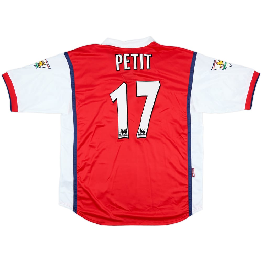 1998-99 Arsenal Home Shirt Petit #17 - 10/10 - (XL)