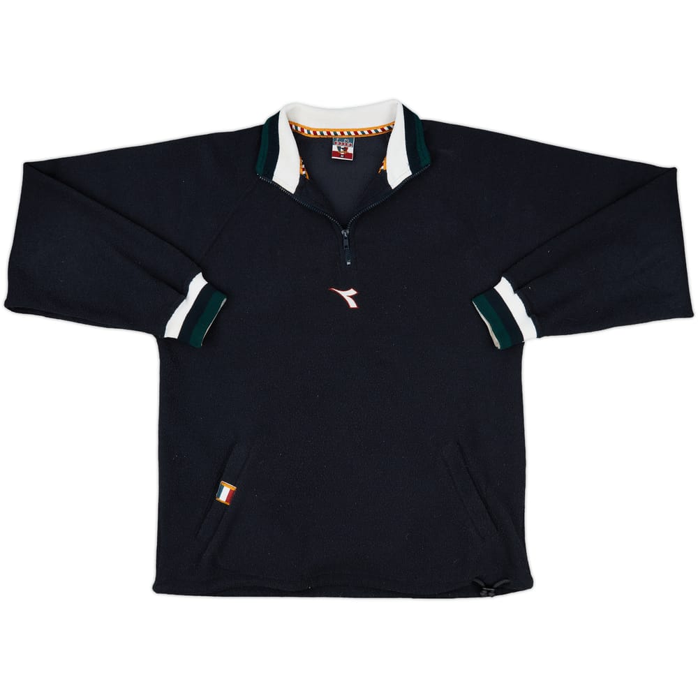 1990 Italy Diadora 1/4 Zip Fleece Top - 6/10 - (M)