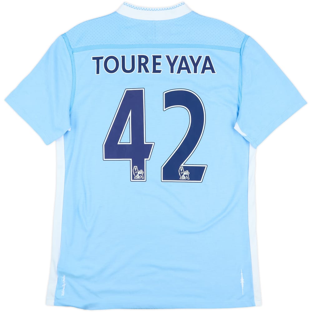 2011-12 Manchester City Home Shirt Toure Yaya #42 - 10/10 - (M)
