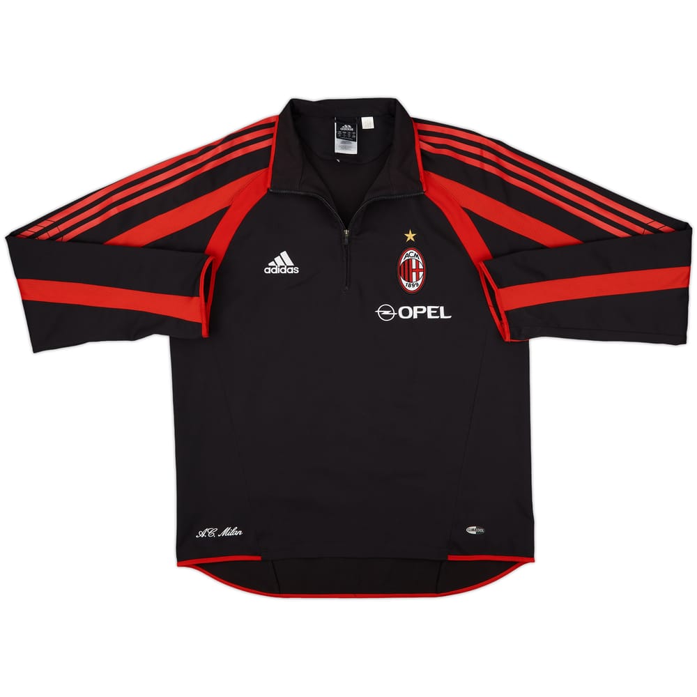 2005-06 AC Milan adidas 1/4 Zip Drill Top - 8/10 - (M/L)