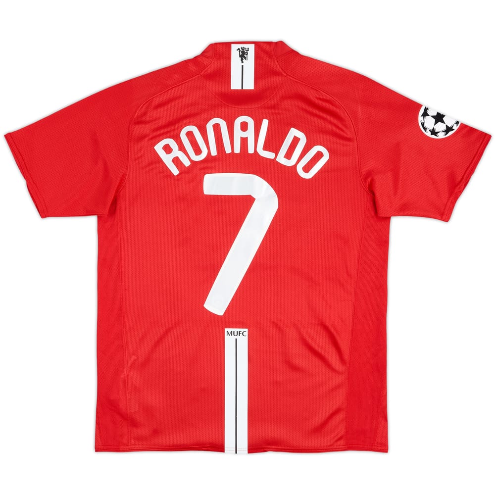2007-09 Manchester United Home Shirt Ronaldo #7 - 8/10 - (M)