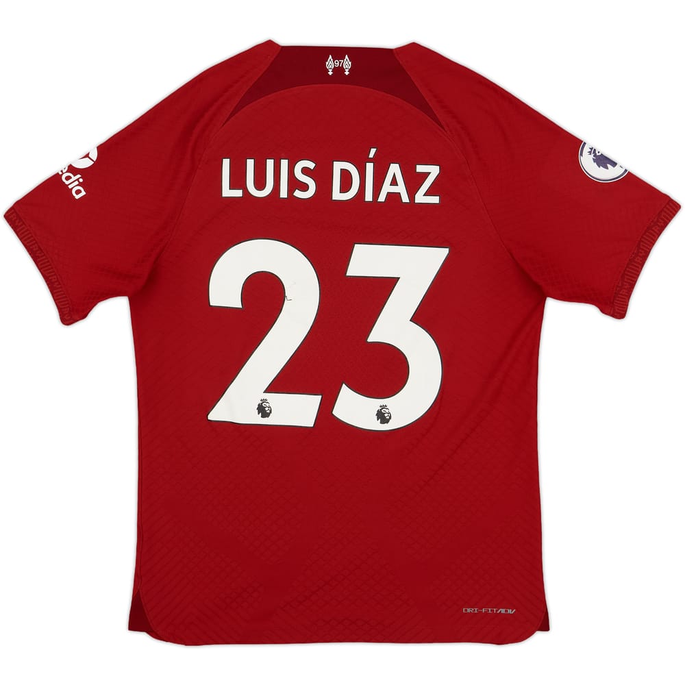 2022-23 Liverpool Authentic Home Shirt Luis Diaz #23 - 5/10 - (M)