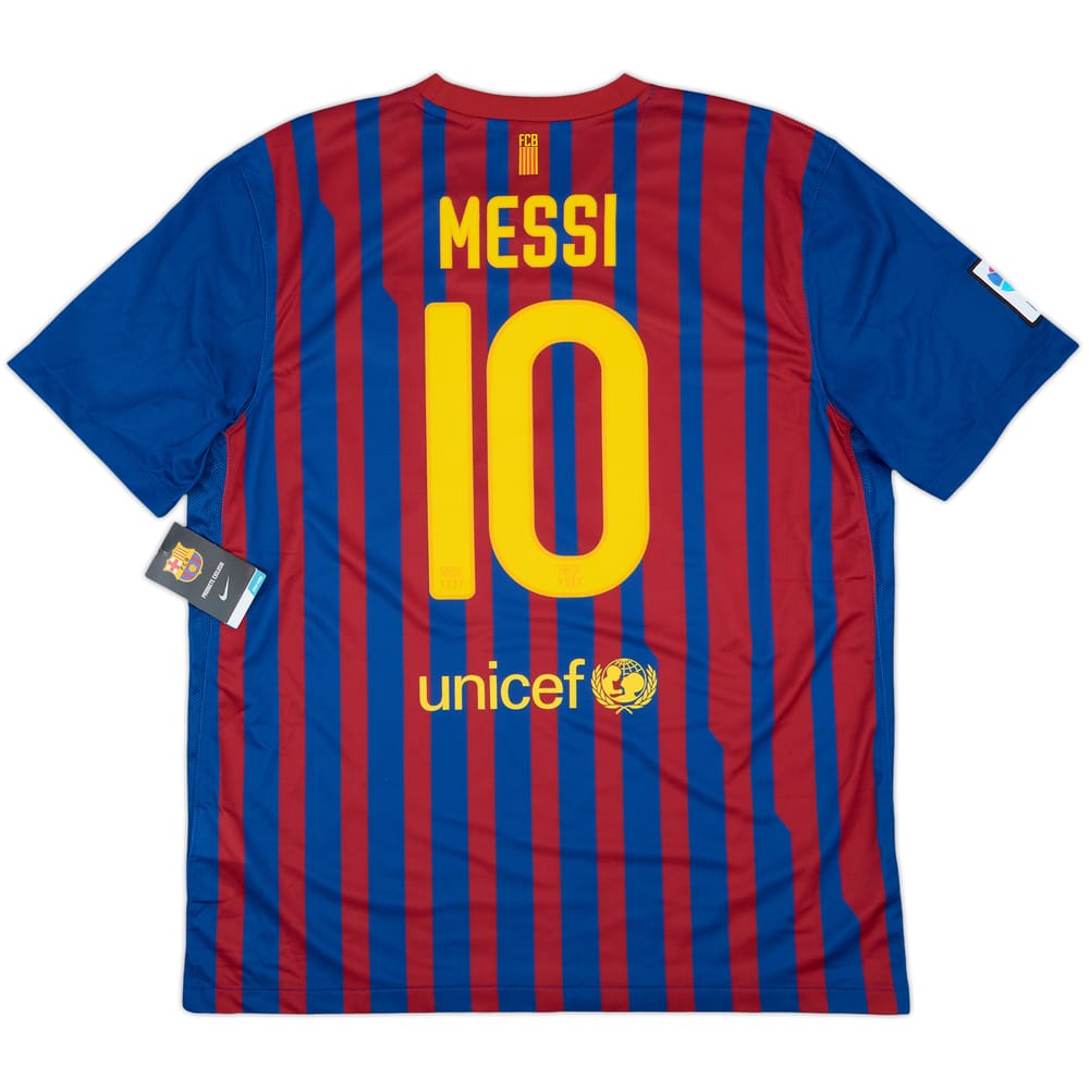 2011-12 Barcelona Home Shirt Messi #10 (XL)