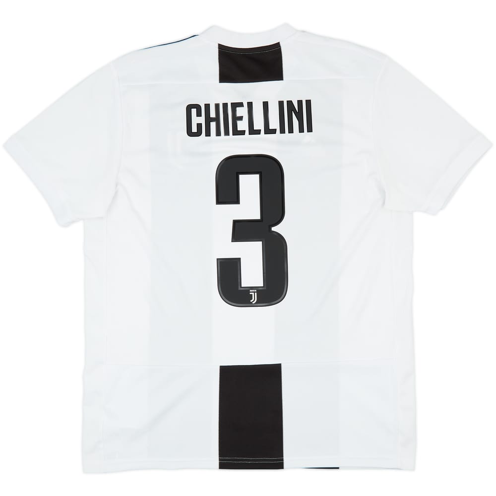 2018-19 Juventus Home Shirt Chiellini #3 - 7/10 - (L)