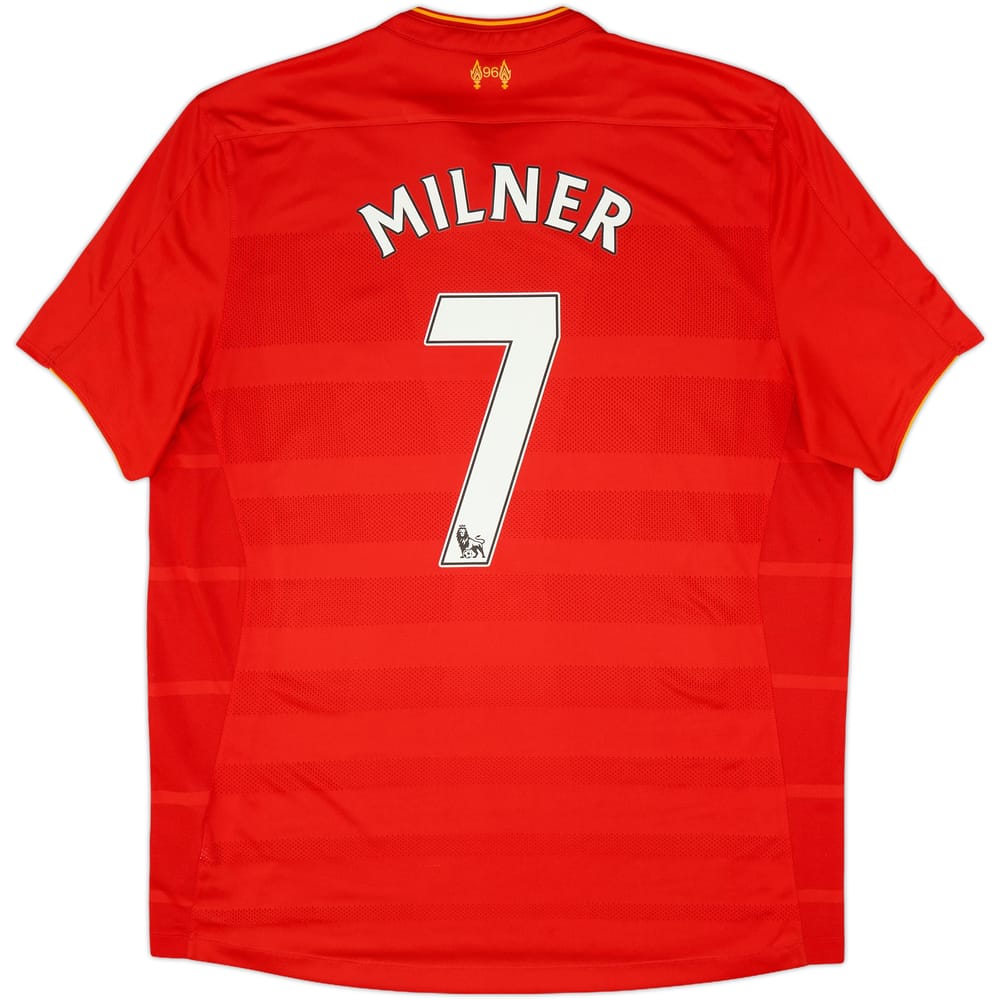 2016-17 Liverpool Home Shirt Milner #7 - 8/10 - (XL)