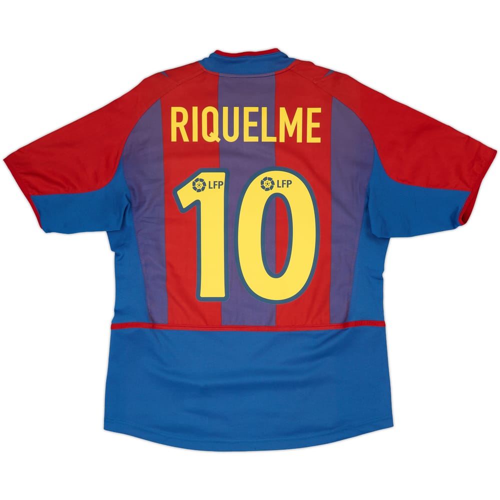 2002-03 Barcelona Home Shirt Riquelme #10 - 6/10 - (S)