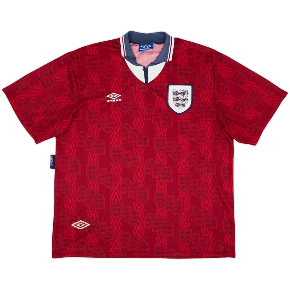 1993-95 England Away Shirt - 4/10 - (XXL)