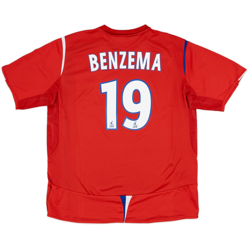 2005-06 Lyon Away Shirt Benzema #19 - 6/10 - (XXL)