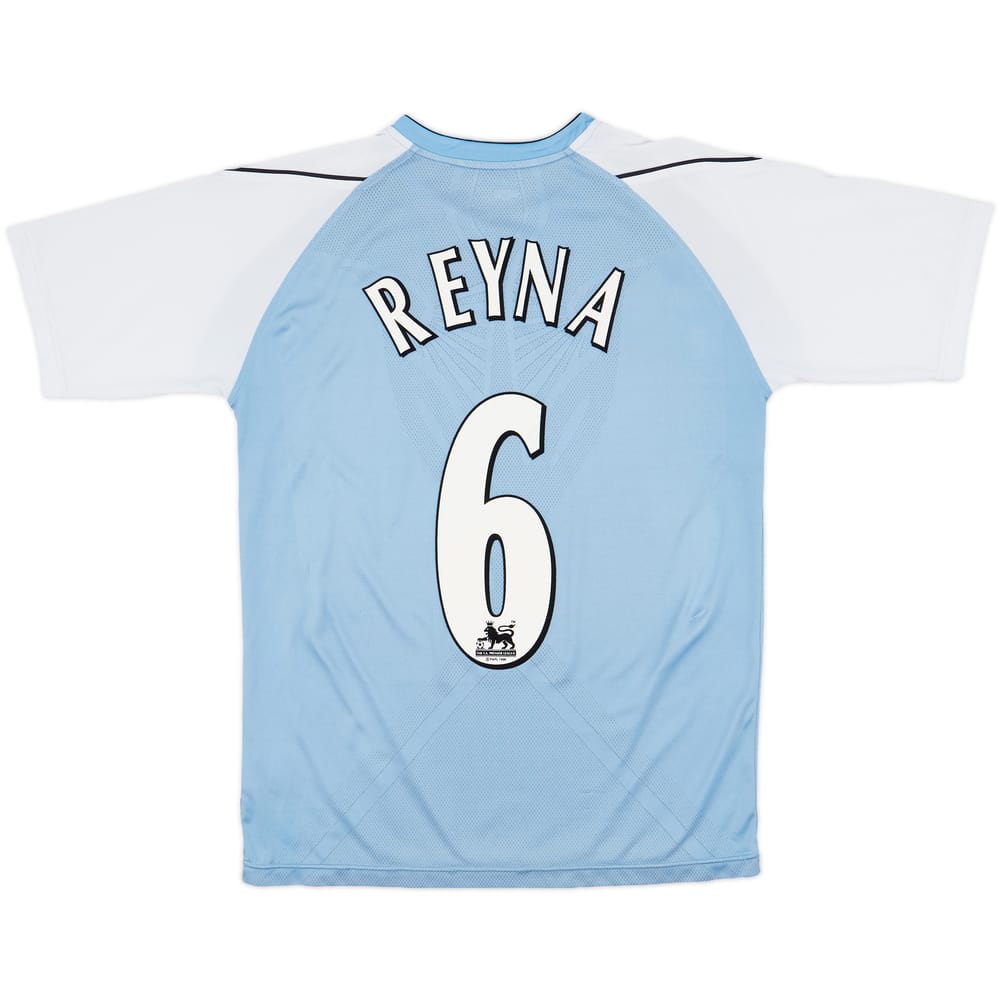 2006-07 Manchester City Home Shirt Reyna #6 - 6/10 - (M)