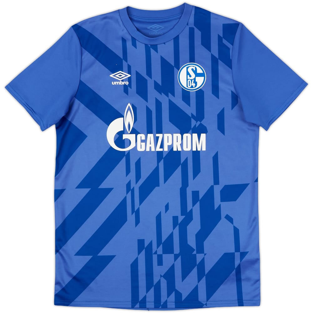 2019-20 Schalke Umbro Pre-Match Training Shirt - 8/10 - (XL.Boys)