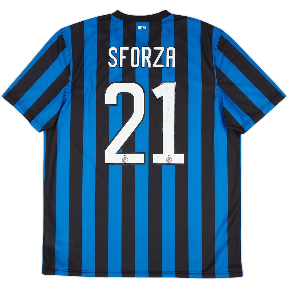 2011-12 Inter Milan Basic Home Shirt Sforza #21 - 7/10 - (XL)