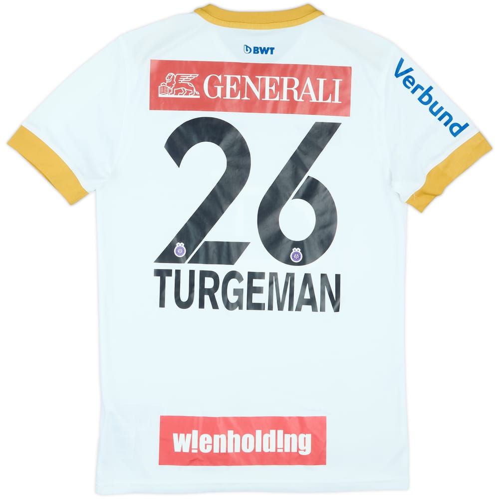 2018-19 Austria Vienna Match Issue Away Shirt Turgeman #26