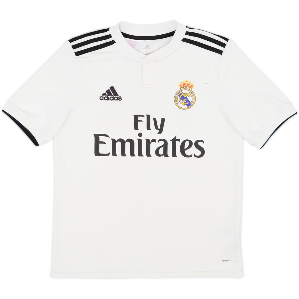 2018-19 Real Madrid Home Shirt - 9/10 - (L.Boys)