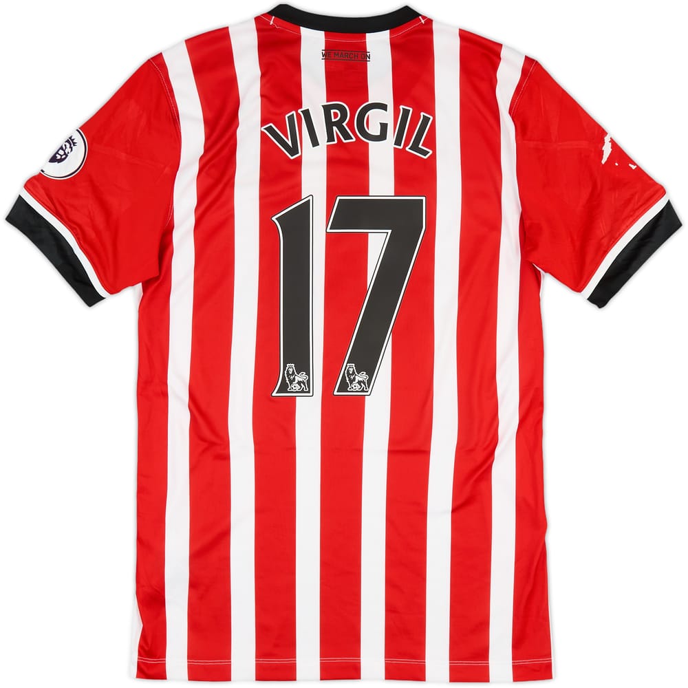 2016-17 Southampton Home Shirt Virgil #17 - 6/10 - (M)