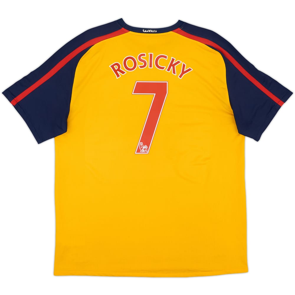 2008-09 Arsenal Away Shirt Rosicky #7 - 8/10 - (XL)