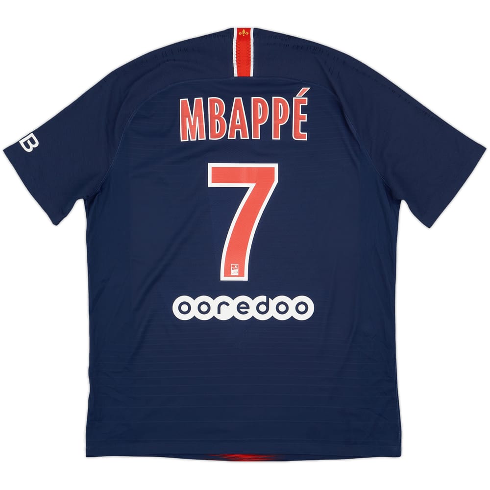 2018-19 Paris Saint-Germain Authentic Home Shirt Mbappe #7 - 8/10 - (L)