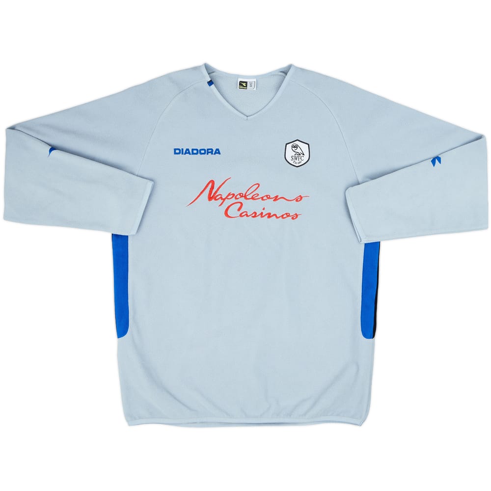 2003-04 Sheffield Wednesday Diadora Fleece Drill Top - 8/10 - (S)
