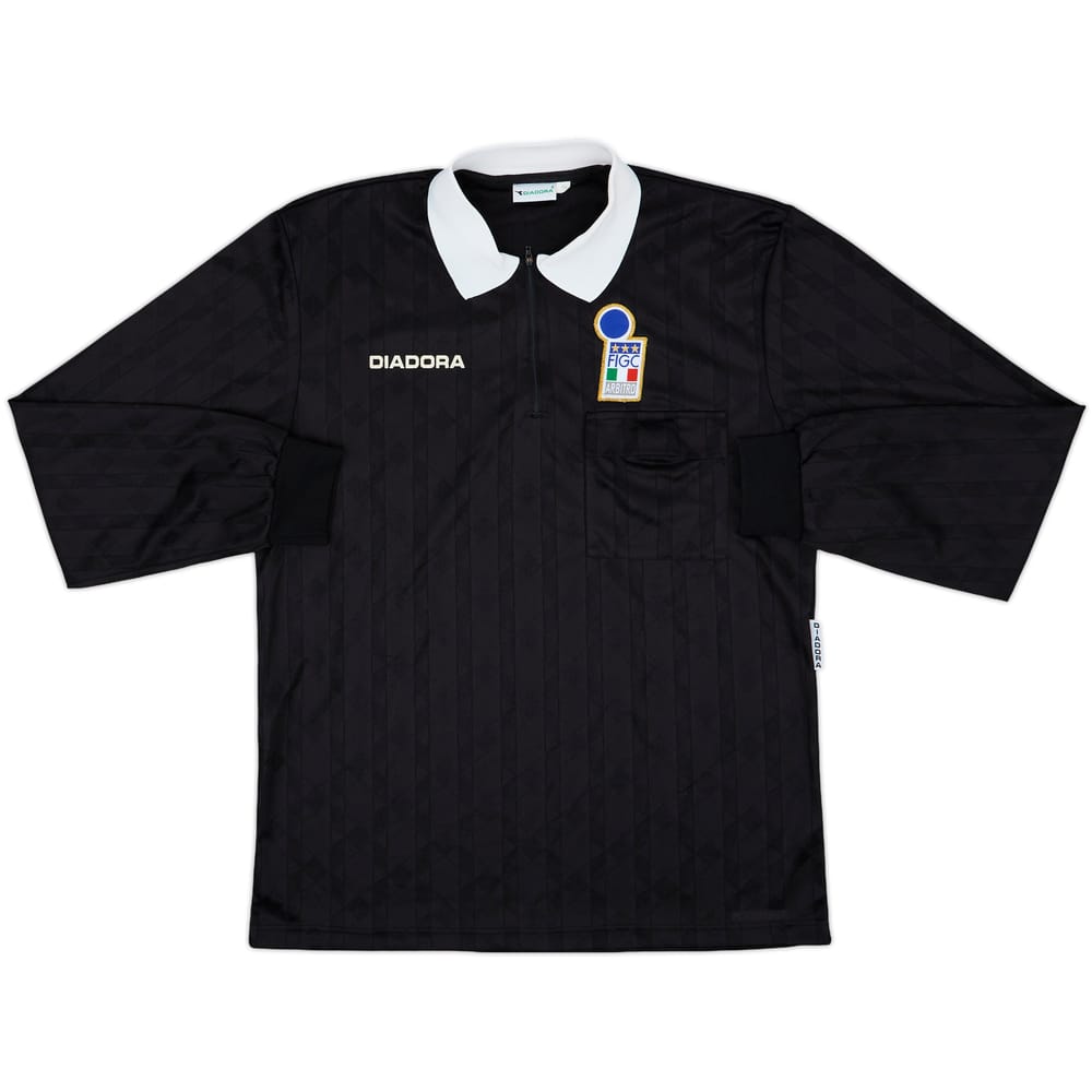 1990s Italy FIGC Diadora Referee L/S Shirt - 7/10 - (XL)