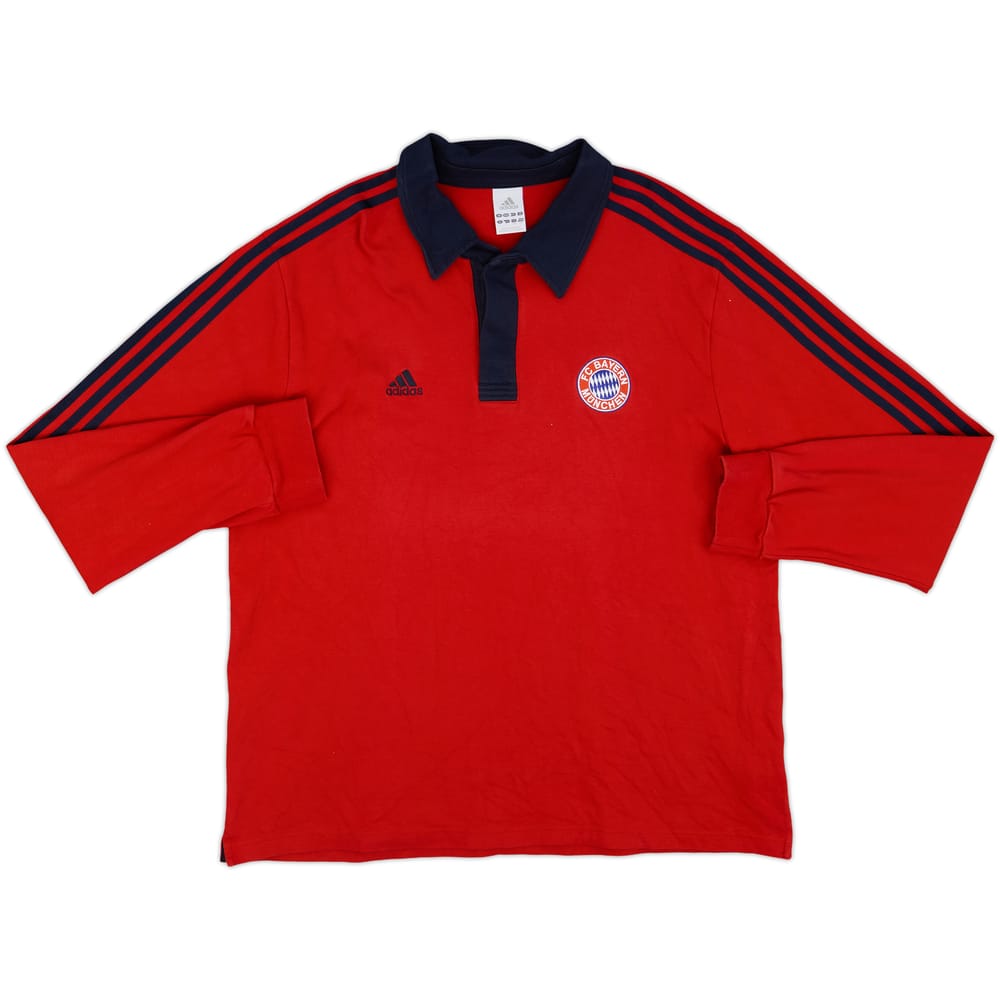 2008-09 Bayern Munich adidas Polo L/S Shirt - 9/10 - (L)